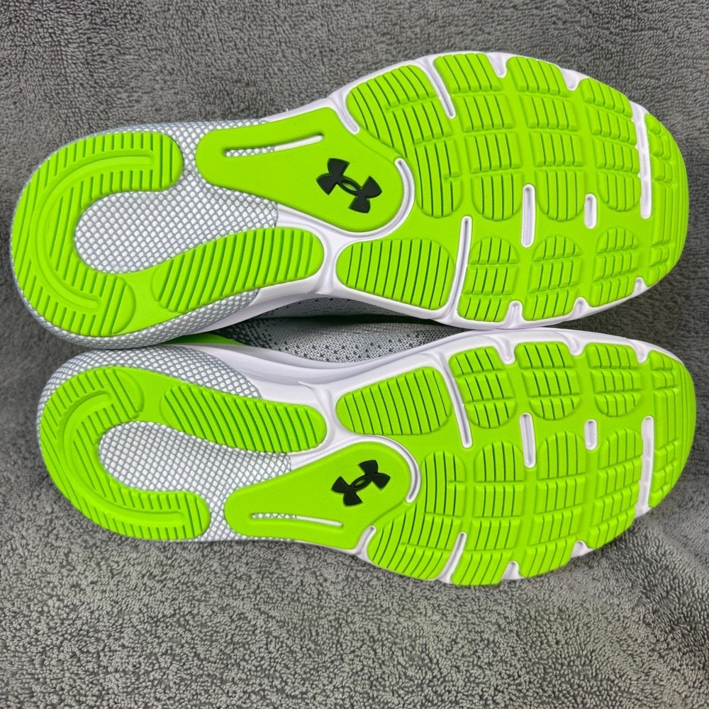 Under Armor HOVR Turbulence 2 Men's SZ 9.5 Gray/Neon Green - Picture 5 of 7